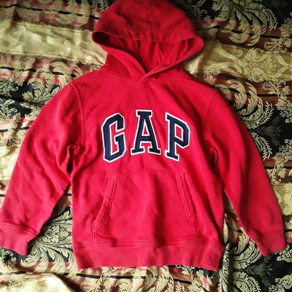 GAP Kids (8-9) Unisex Red Classic Hoody Sweatshirt - Picture 2 of 13
